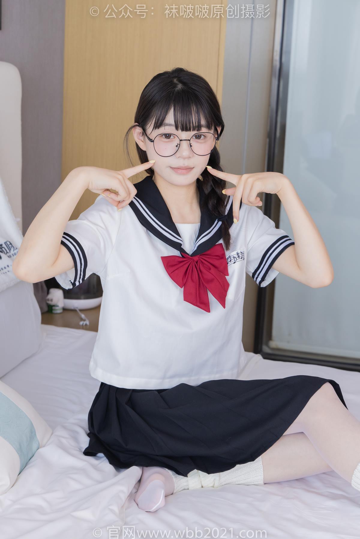 图片[14]-[BoBoSocks袜啵啵]NO.548 糯米-运动鞋、堆堆袜套、薄白丝、jk制服[91P] – 速更版-美库