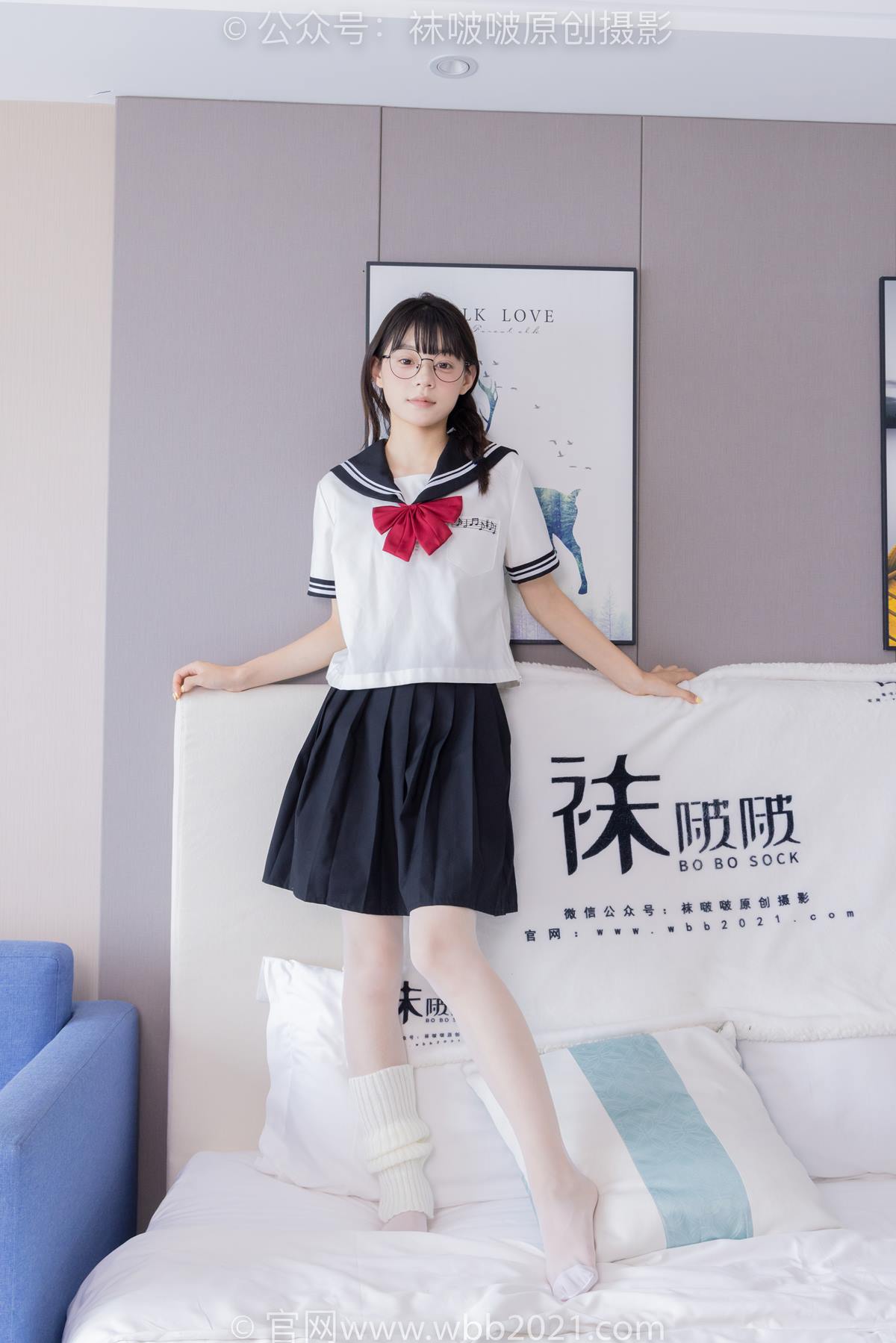 图片[22]-[BoBoSocks袜啵啵]NO.548 糯米-运动鞋、堆堆袜套、薄白丝、jk制服[91P] – 速更版-美库