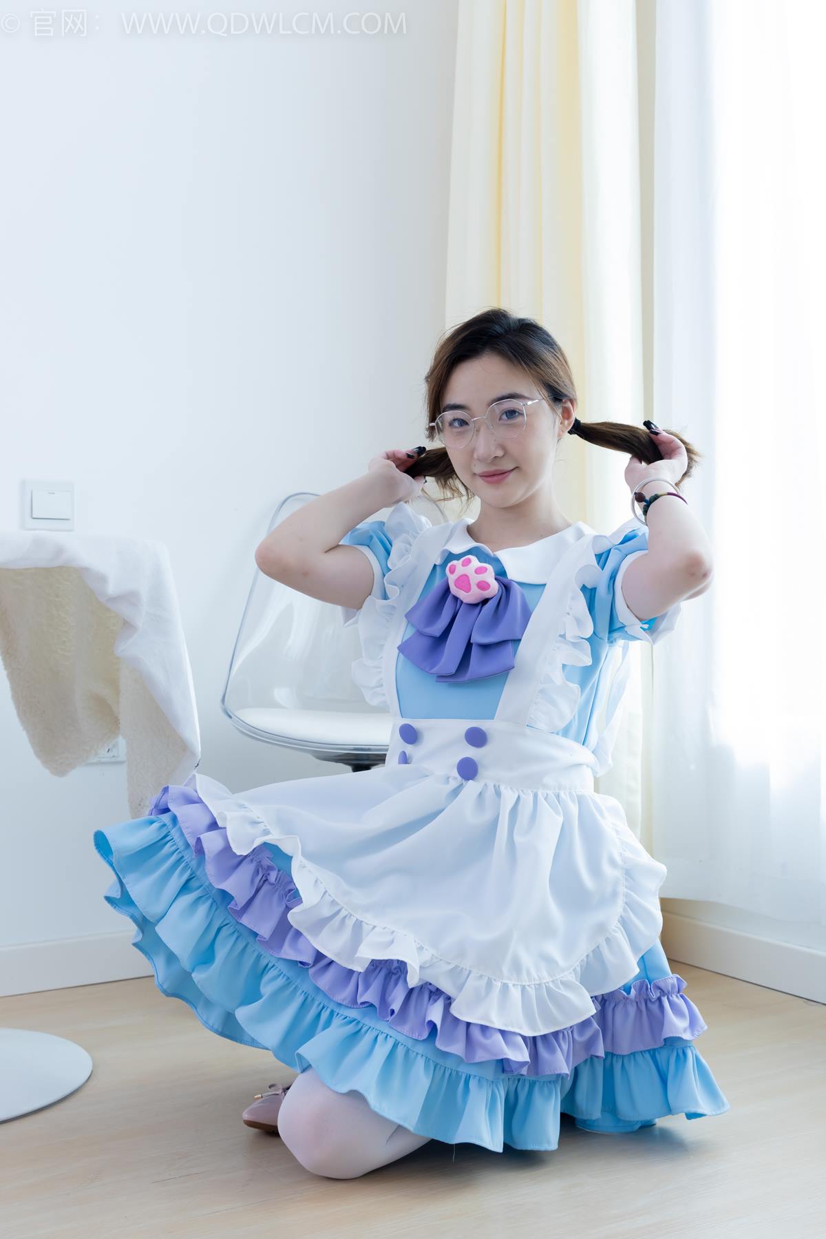 图片[11]-物恋传媒 NO.2359 恬恬-女仆装、平底鞋、厚白丝、老头乐挠脚剧情[125P] – 速更版-美库