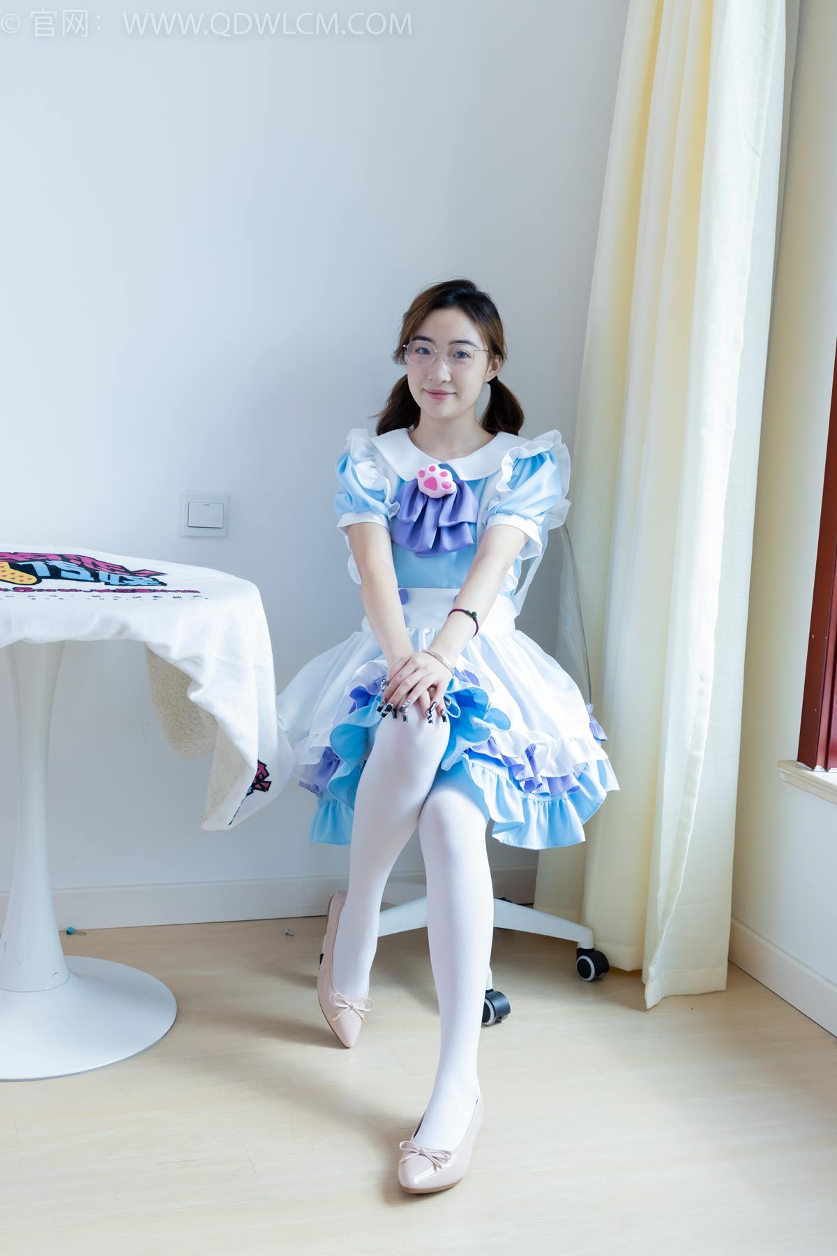 图片[20]-物恋传媒 NO.2359 恬恬-女仆装、平底鞋、厚白丝、老头乐挠脚剧情[125P] – 速更版-美库