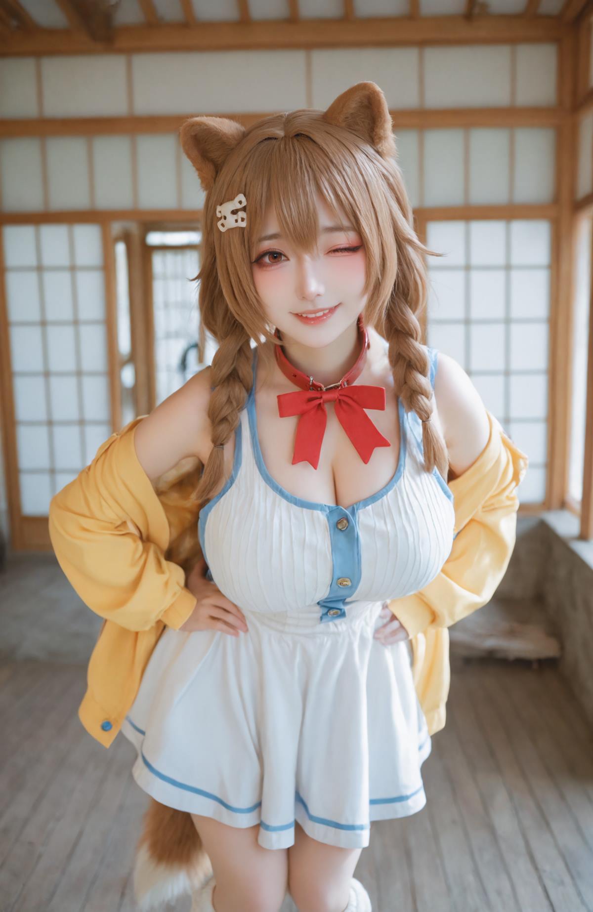 图片[10]-AI绘画 625 非国漫 cos兽耳萌妹子[26P] – 速更版-美库