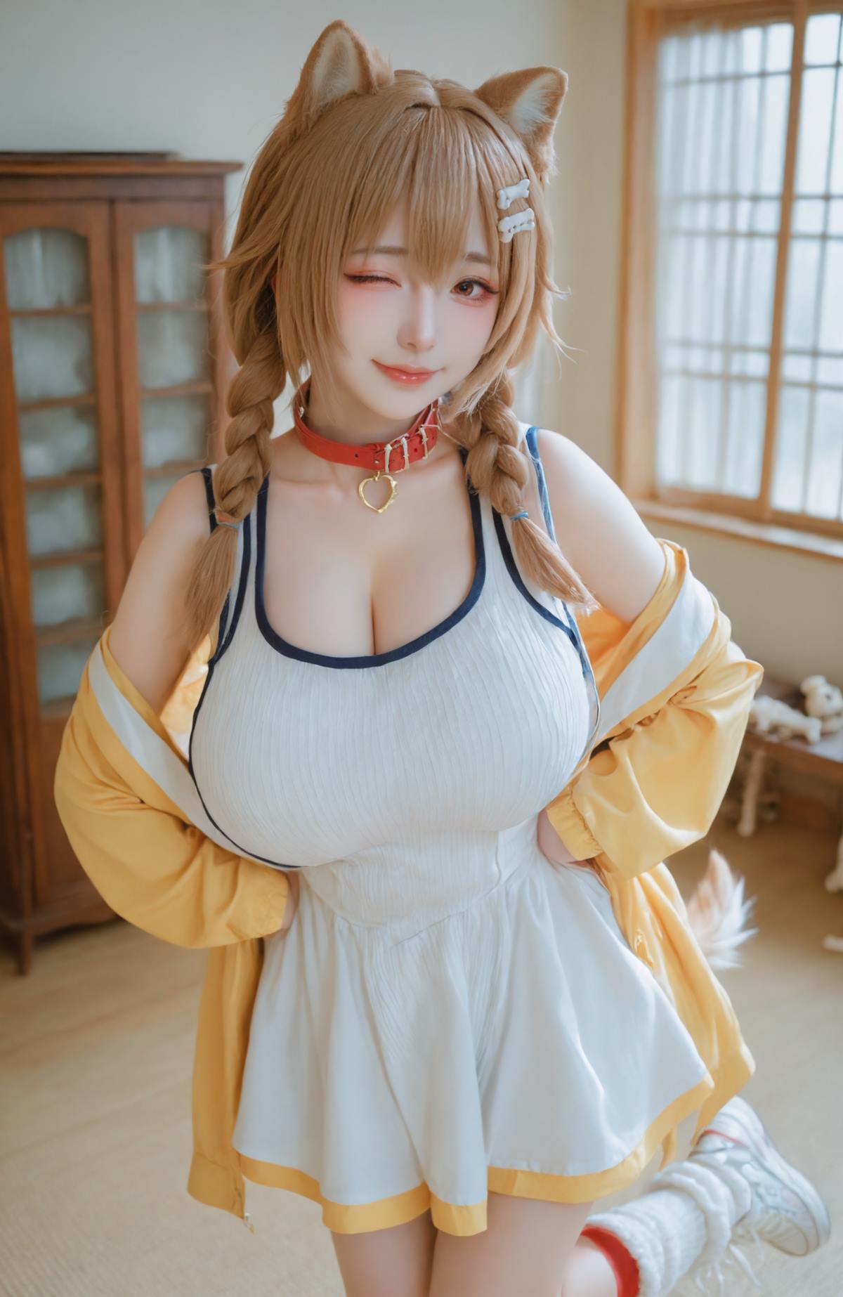 图片[23]-AI绘画 625 非国漫 cos兽耳萌妹子[26P] – 速更版-美库