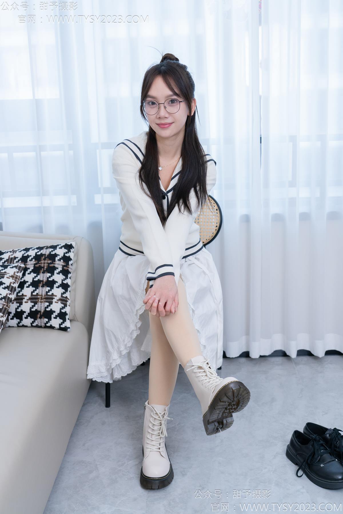 图片[13]-甜予摄影 NO.180 贝壳-平底鞋、短靴、厚肉丝[115P] – 速更版-美库