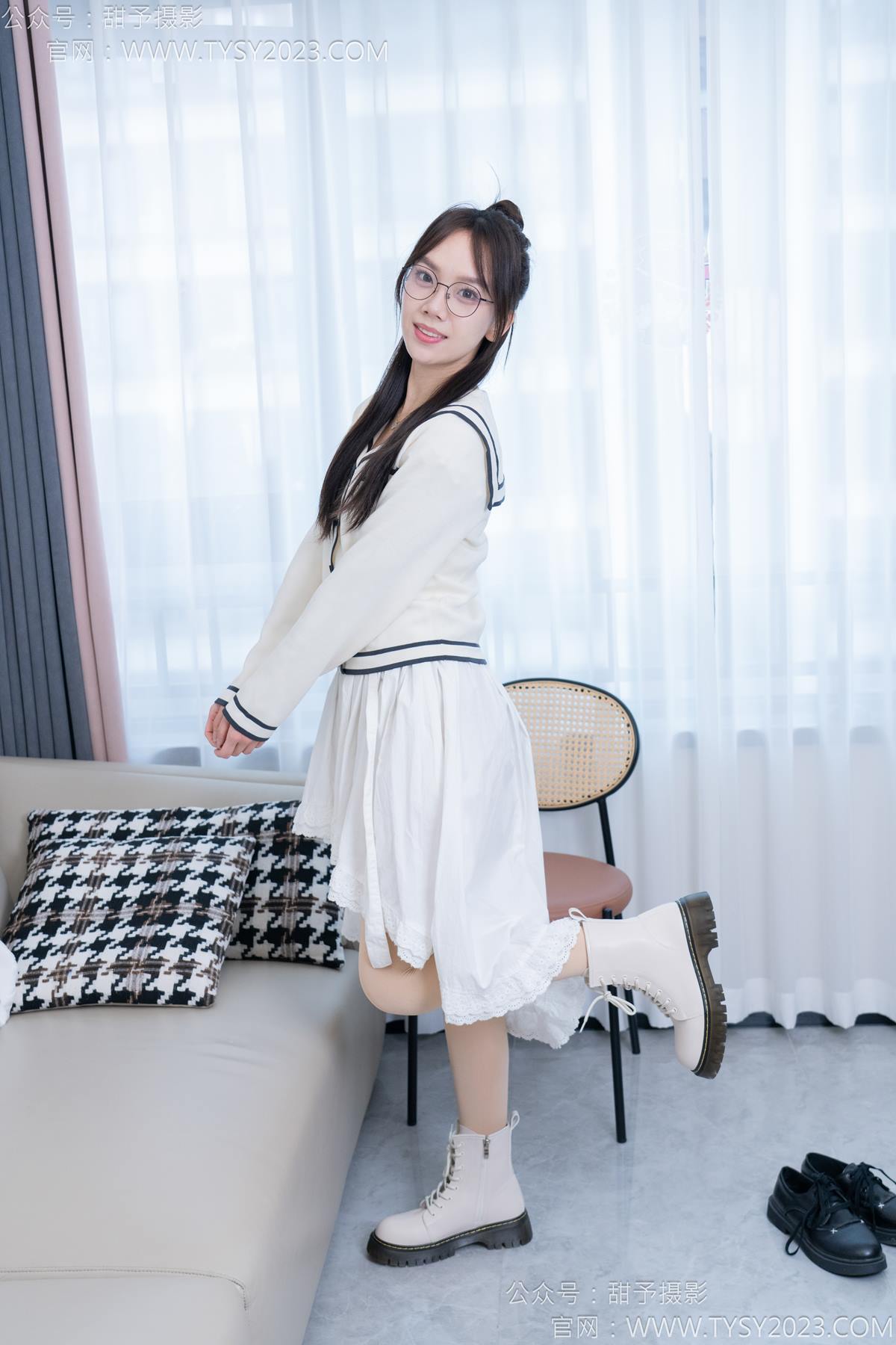 图片[14]-甜予摄影 NO.180 贝壳-平底鞋、短靴、厚肉丝[115P] – 速更版-美库