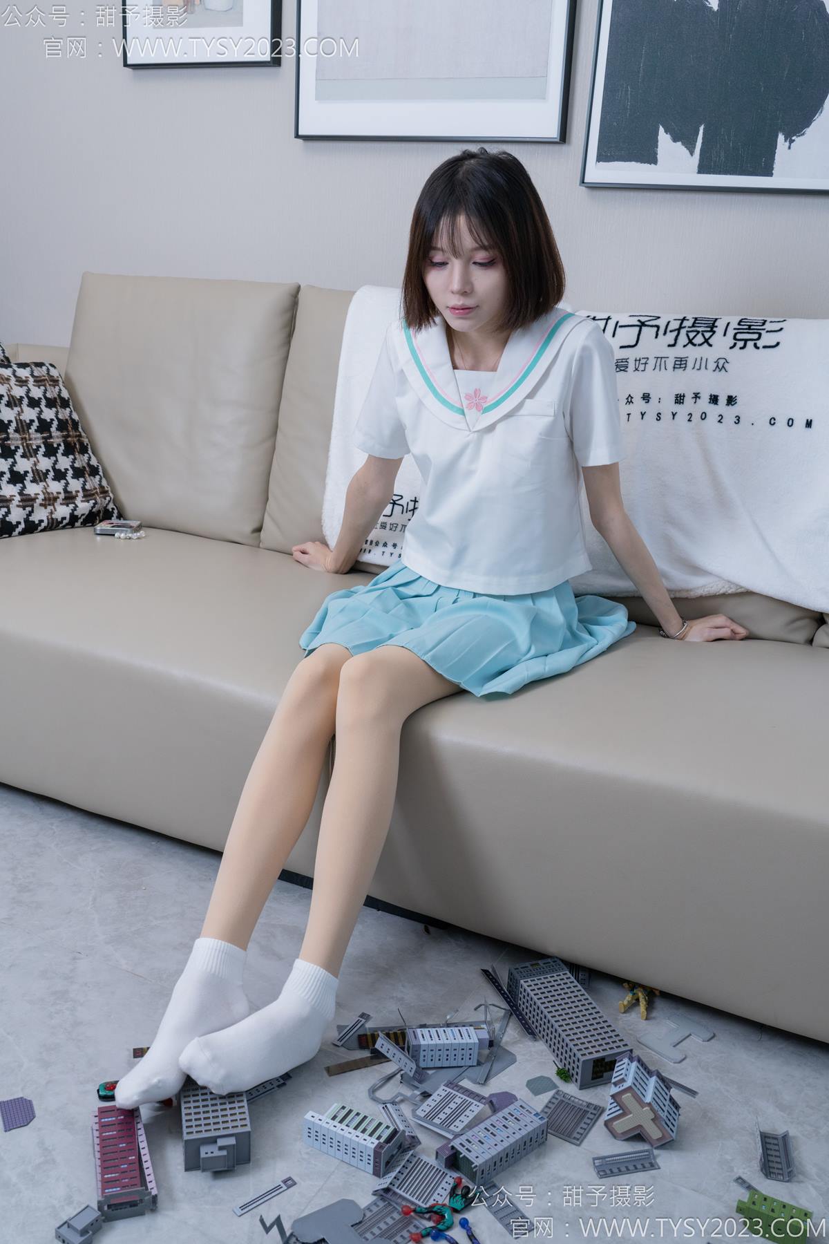 图片[32]-甜予摄影 NO.182 珞珞-板鞋、白棉袜、厚肉丝、小人国剧情[104P] – 速更版-美库