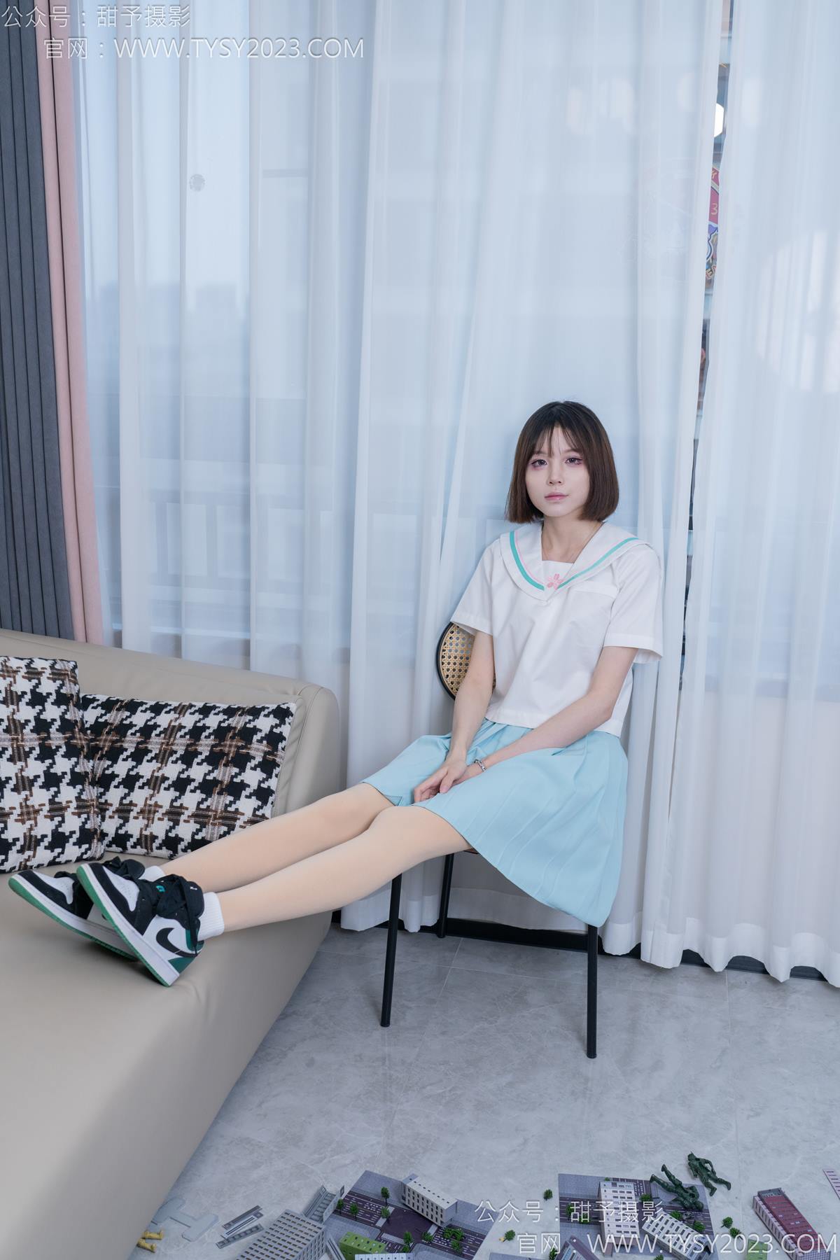 图片[83]-甜予摄影 NO.182 珞珞-板鞋、白棉袜、厚肉丝、小人国剧情[104P] – 速更版-美库