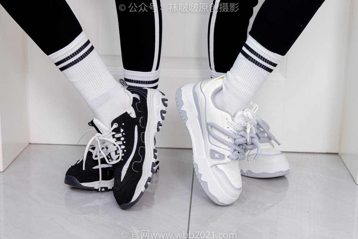 图片[90]-[BoBoSocks袜啵啵]NO.555 小甜豆甜甜圈-板鞋、运动鞋、白棉袜、裸足[110P] – 速更版-美库