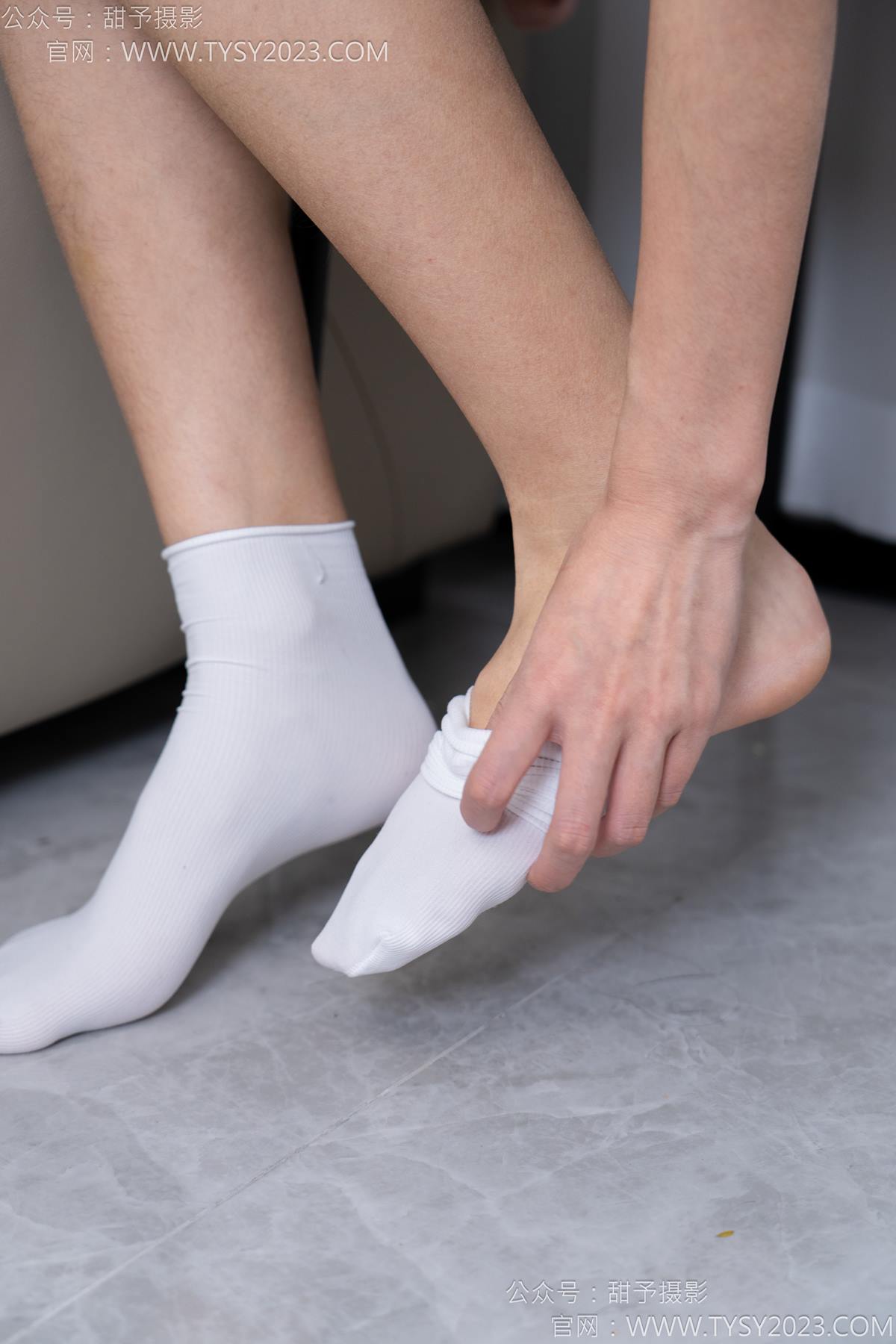 图片[28]-甜予摄影 NO.186 娃娃-帆布鞋、白棉袜、裸足[97P] – 速更版-美库