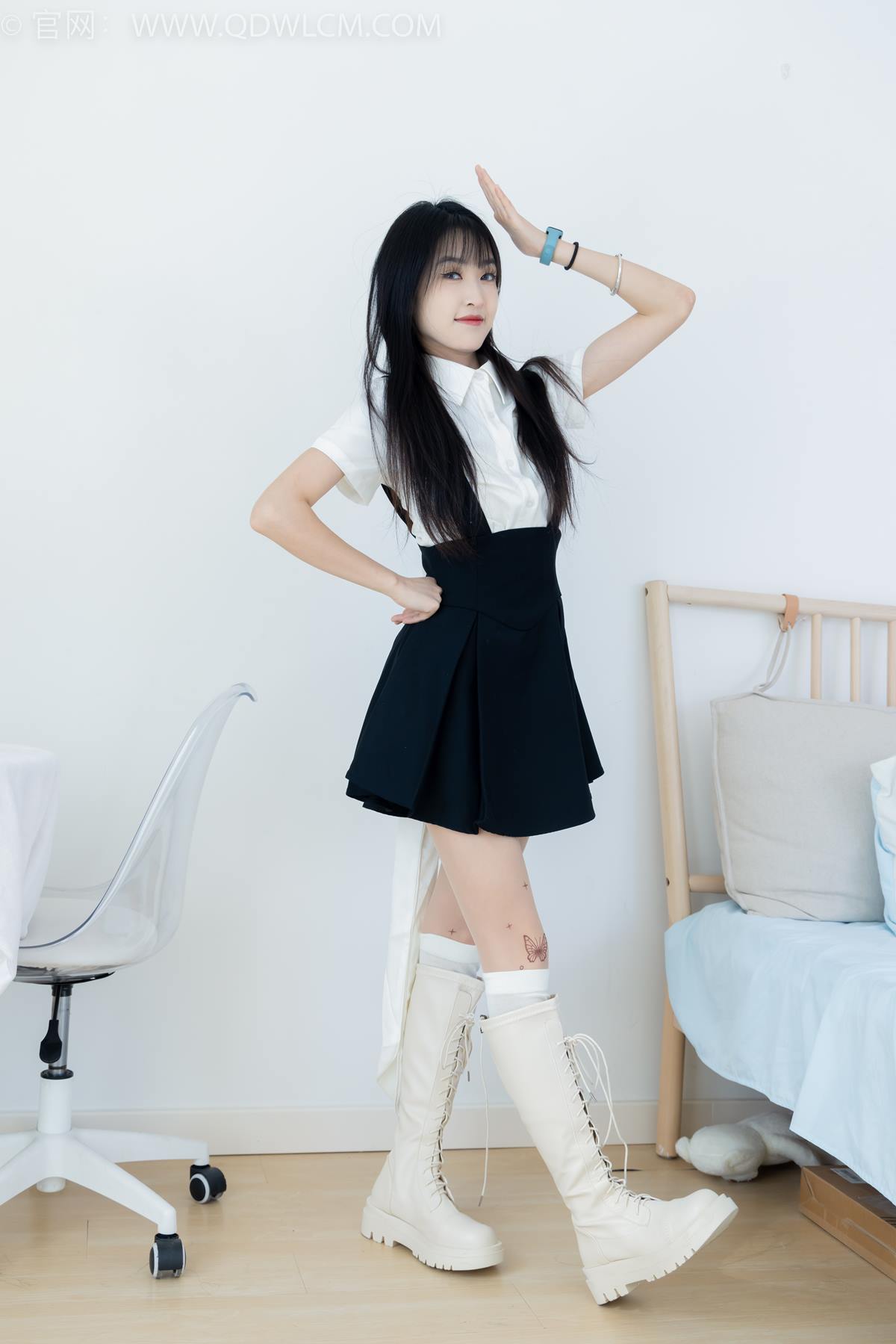 图片[44]-物恋传媒 NO.2369 嘉木-长靴、长筒小腿白棉袜、蝴蝶薄肉丝[156P] – 速更版-美库