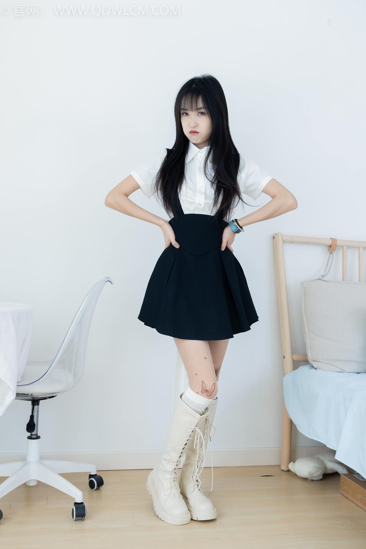 图片[58]-物恋传媒 NO.2369 嘉木-长靴、长筒小腿白棉袜、蝴蝶薄肉丝[156P] – 速更版-美库