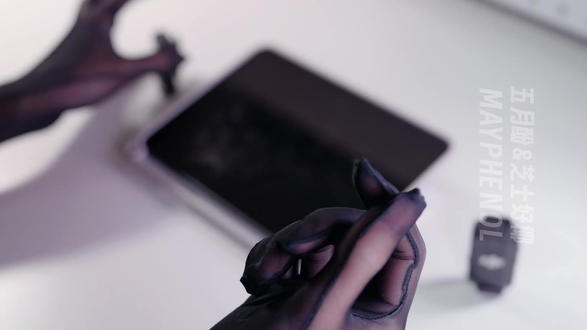 图片[19]-芝士好椰 – 浅试一下黑色手丝[21P] – 速更版-美库