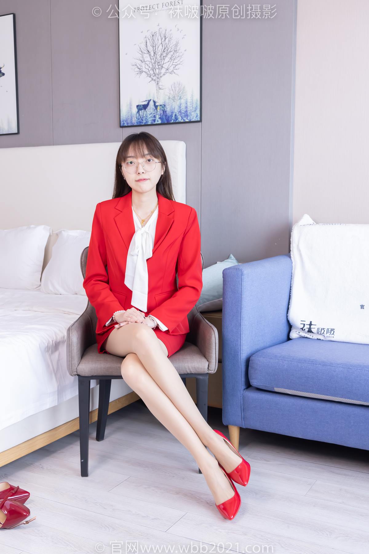 图片[16]-[BoBoSocks袜啵啵]NO.557 稚予-西服、两双高跟鞋、薄肉丝[108P] – 速更版-美库