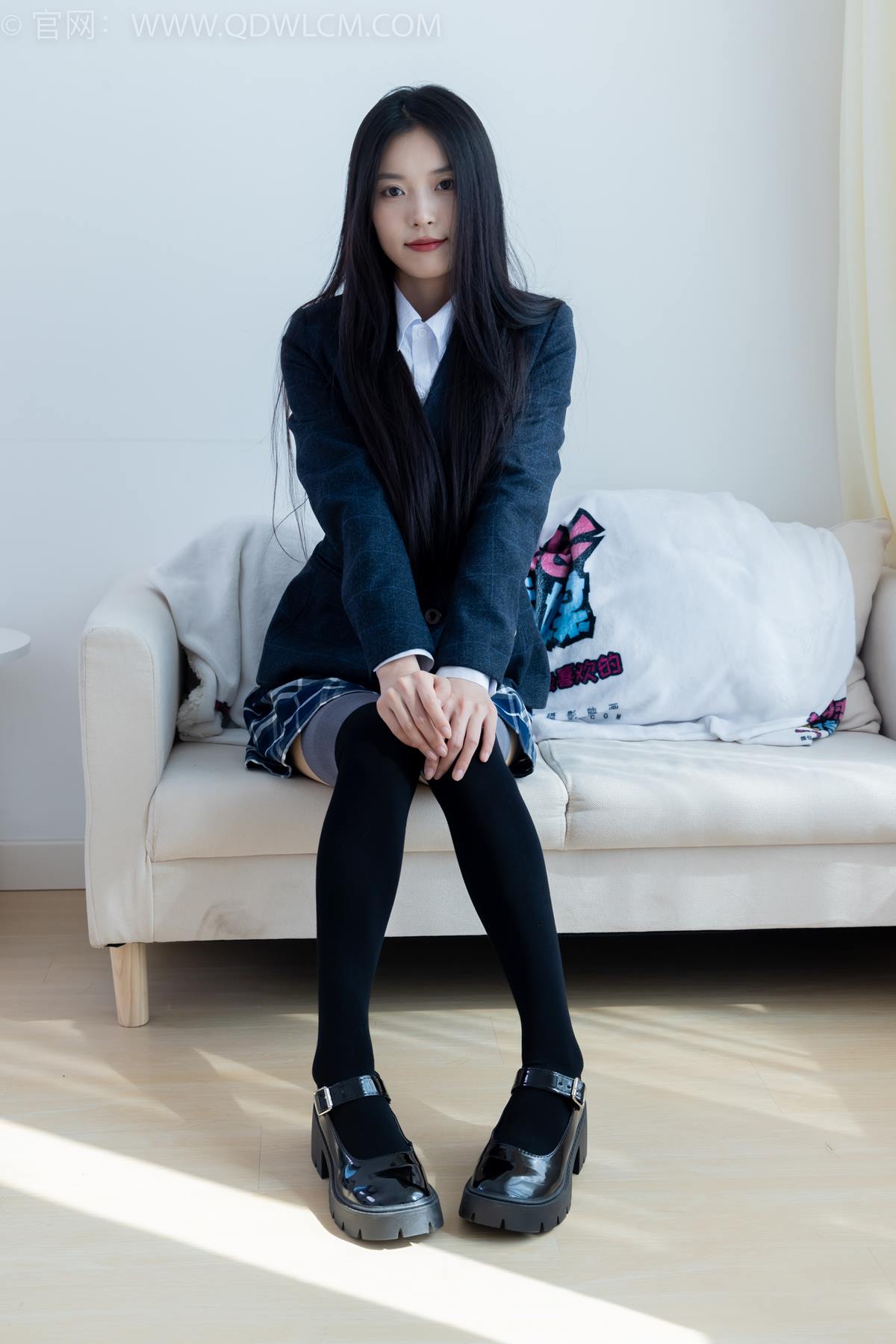 图片[10]-物恋传媒 NO.2371 茯苓-JK制服、皮鞋、拼接过膝袜[96P] – 速更版-美库