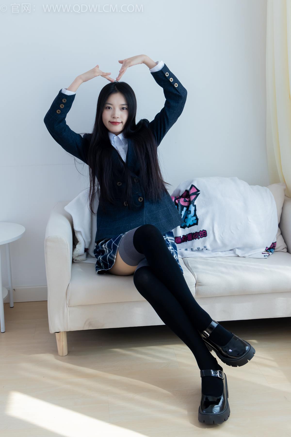 图片[11]-物恋传媒 NO.2371 茯苓-JK制服、皮鞋、拼接过膝袜[96P] – 速更版-美库