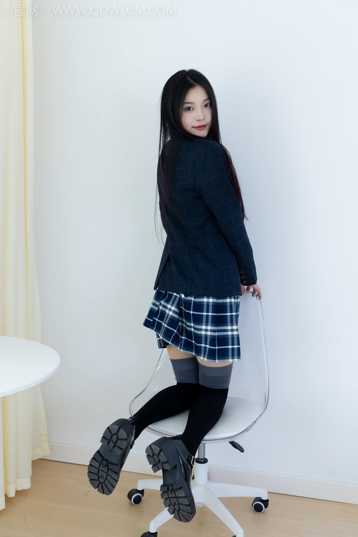 图片[15]-物恋传媒 NO.2371 茯苓-JK制服、皮鞋、拼接过膝袜[96P] – 速更版-美库