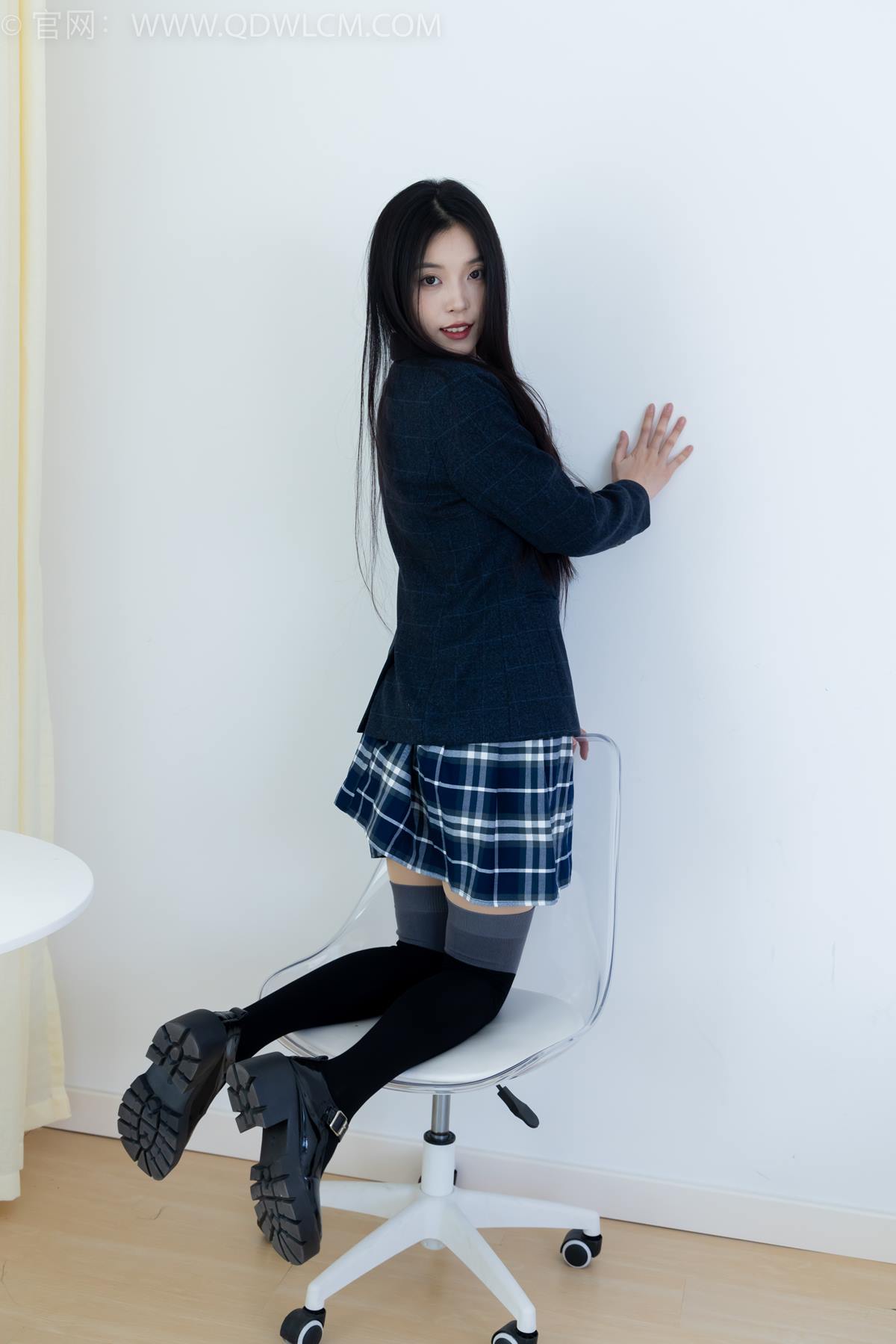 图片[16]-物恋传媒 NO.2371 茯苓-JK制服、皮鞋、拼接过膝袜[96P] – 速更版-美库