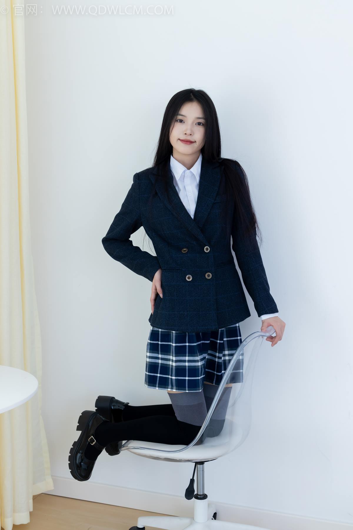 图片[18]-物恋传媒 NO.2371 茯苓-JK制服、皮鞋、拼接过膝袜[96P] – 速更版-美库