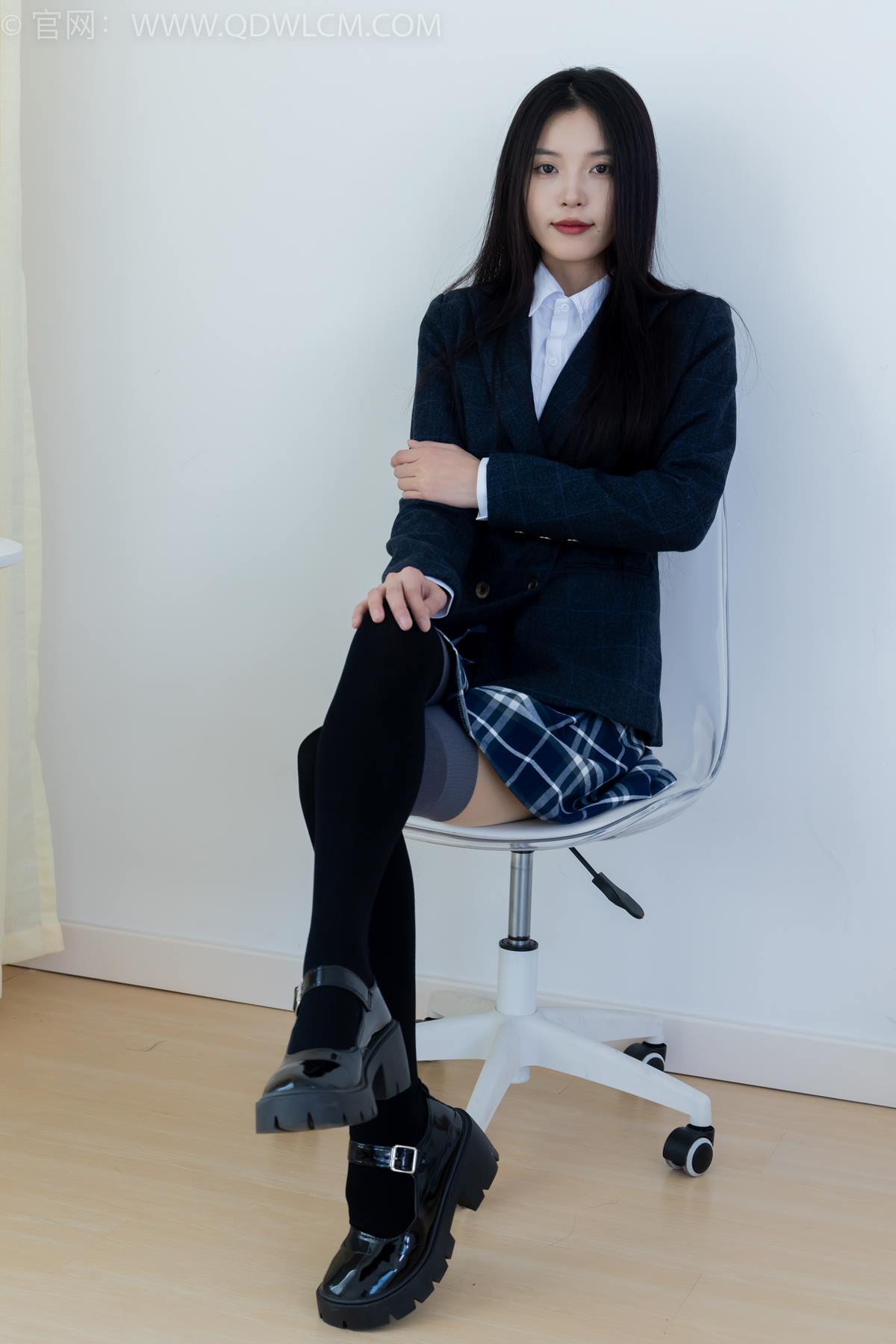 图片[24]-物恋传媒 NO.2371 茯苓-JK制服、皮鞋、拼接过膝袜[96P] – 速更版-美库