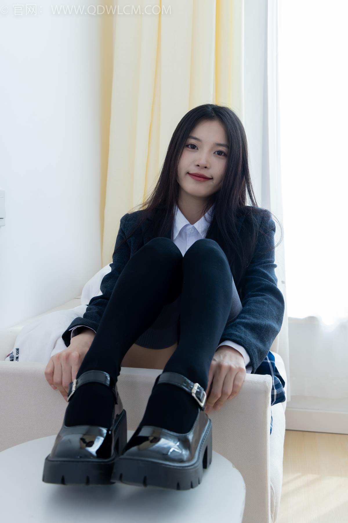 图片[25]-物恋传媒 NO.2371 茯苓-JK制服、皮鞋、拼接过膝袜[96P] – 速更版-美库