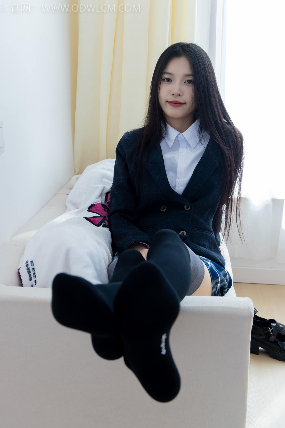 图片[35]-物恋传媒 NO.2371 茯苓-JK制服、皮鞋、拼接过膝袜[96P] – 速更版-美库