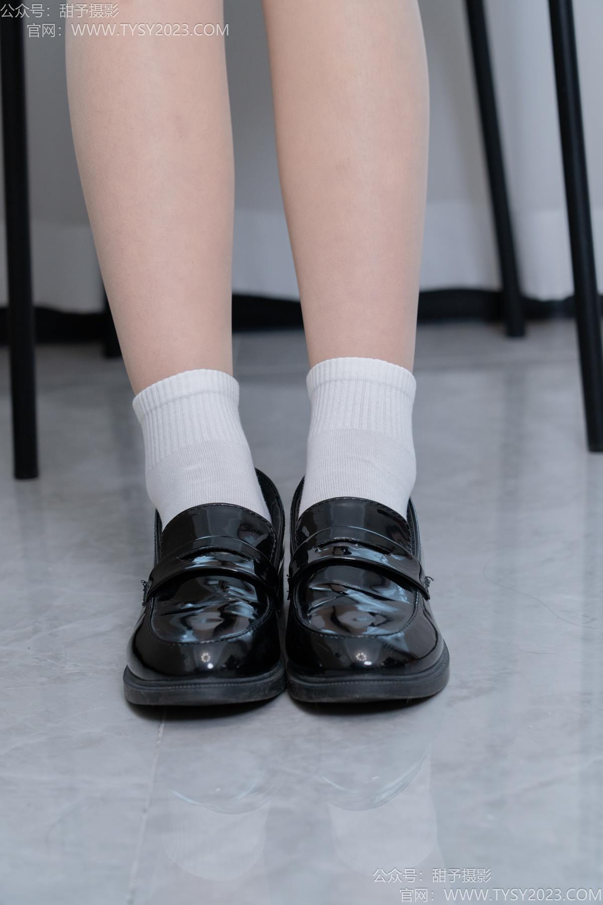 图片[16]-甜予摄影 NO.191 贝壳-皮鞋、白棉袜、薄肉丝[111P] – 速更版-美库