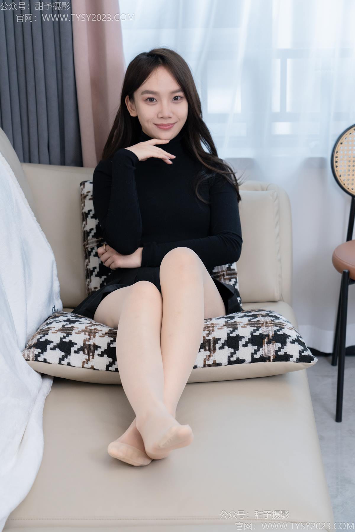 图片[111]-甜予摄影 NO.191 贝壳-皮鞋、白棉袜、薄肉丝[111P] – 速更版-美库