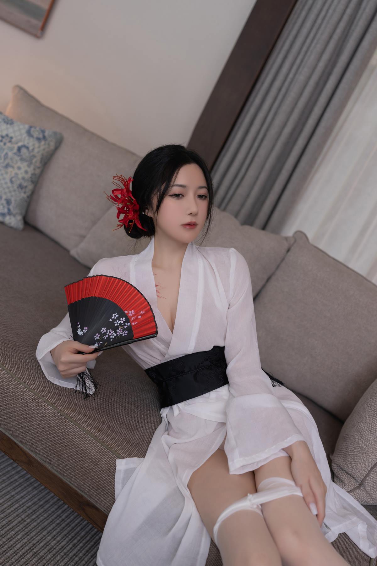 图片[11]-秀人名模鱼子酱Fish《寂》写真[46P] – 速更版-美库