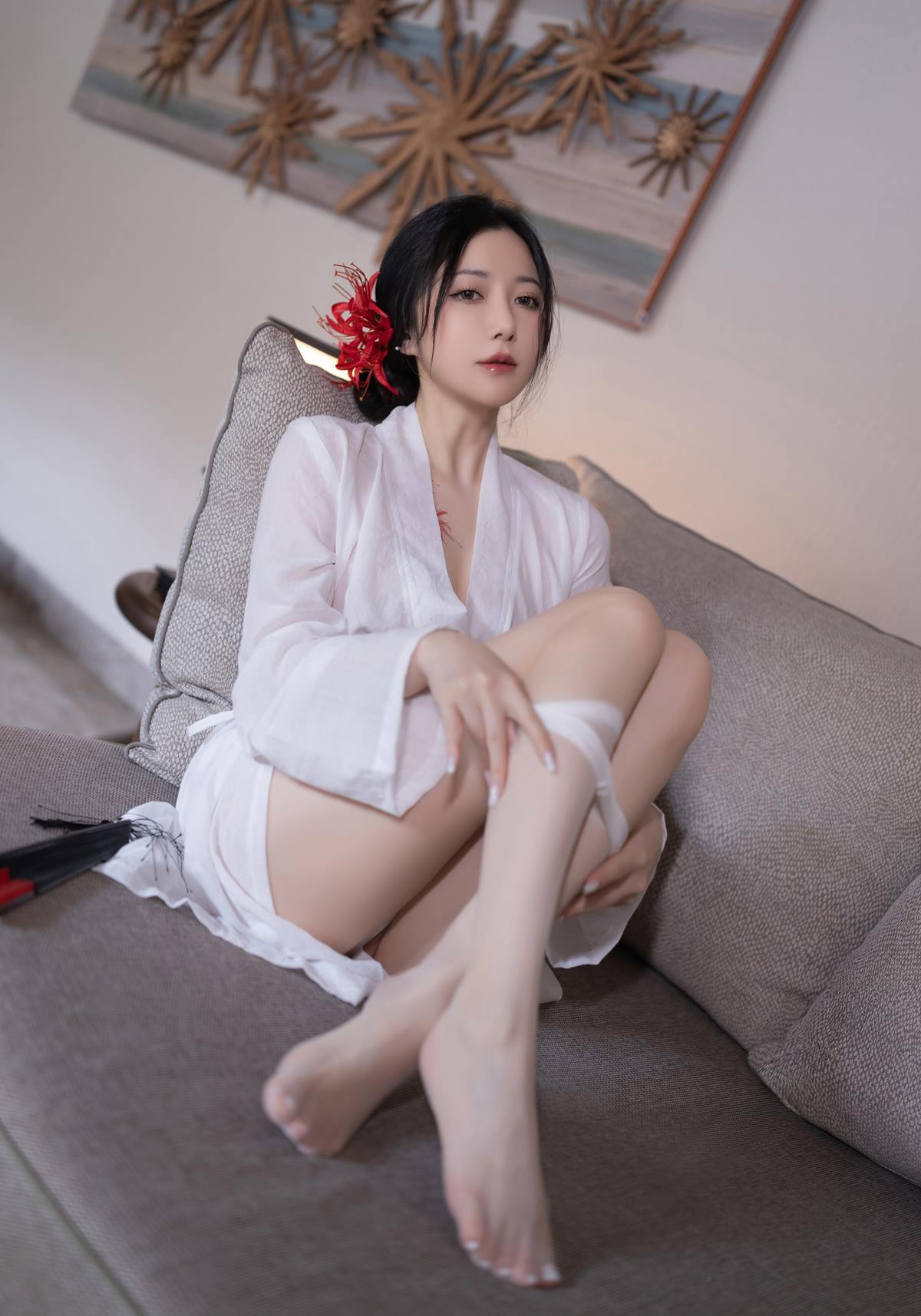 图片[21]-秀人名模鱼子酱Fish《寂》写真[46P] – 速更版-美库