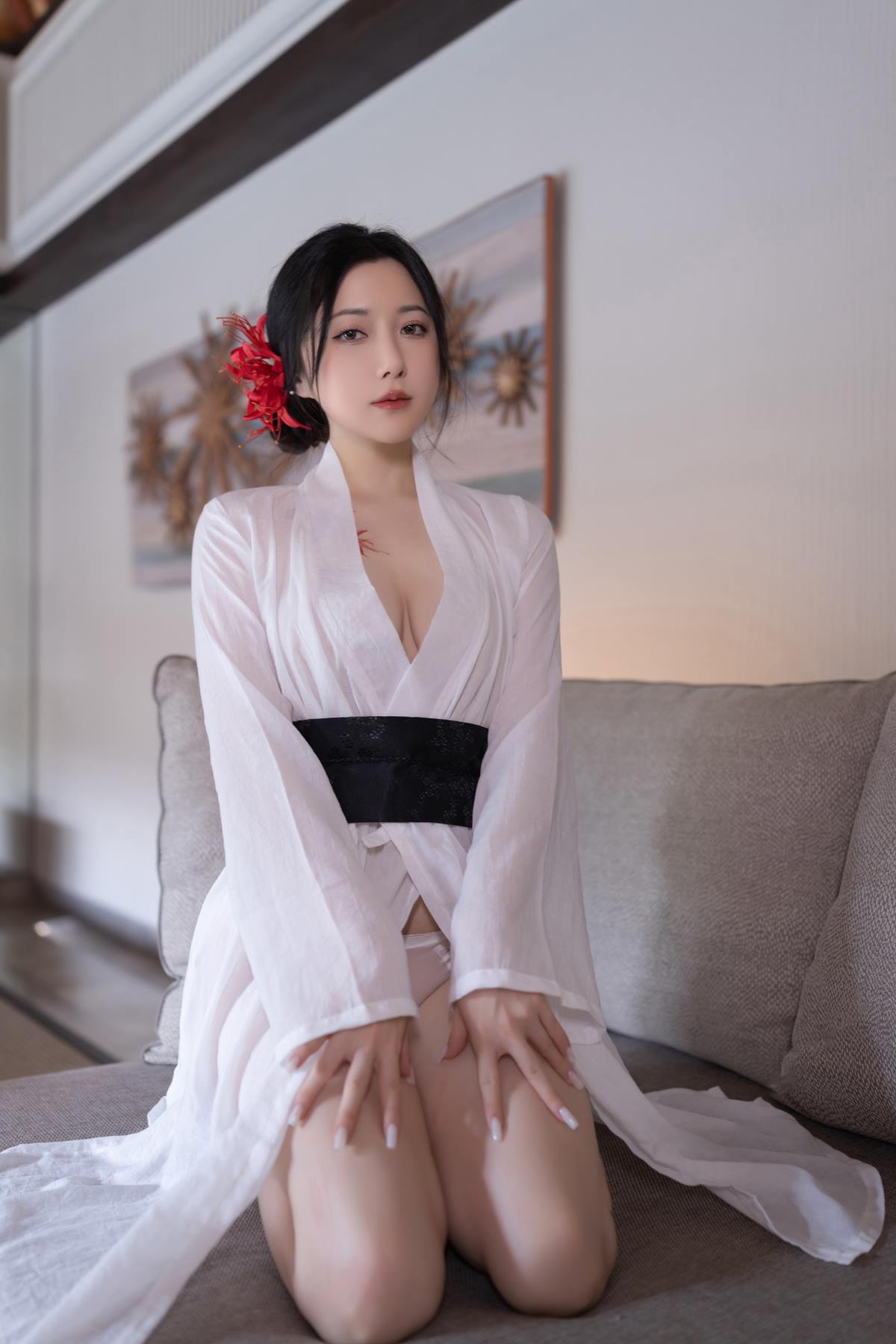 图片[22]-秀人名模鱼子酱Fish《寂》写真[46P] – 速更版-美库