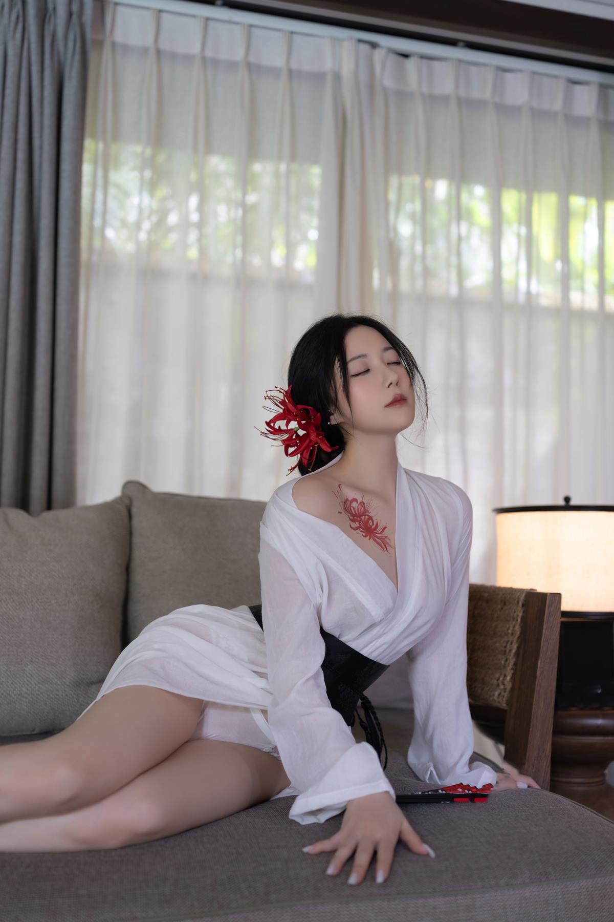 图片[25]-秀人名模鱼子酱Fish《寂》写真[46P] – 速更版-美库