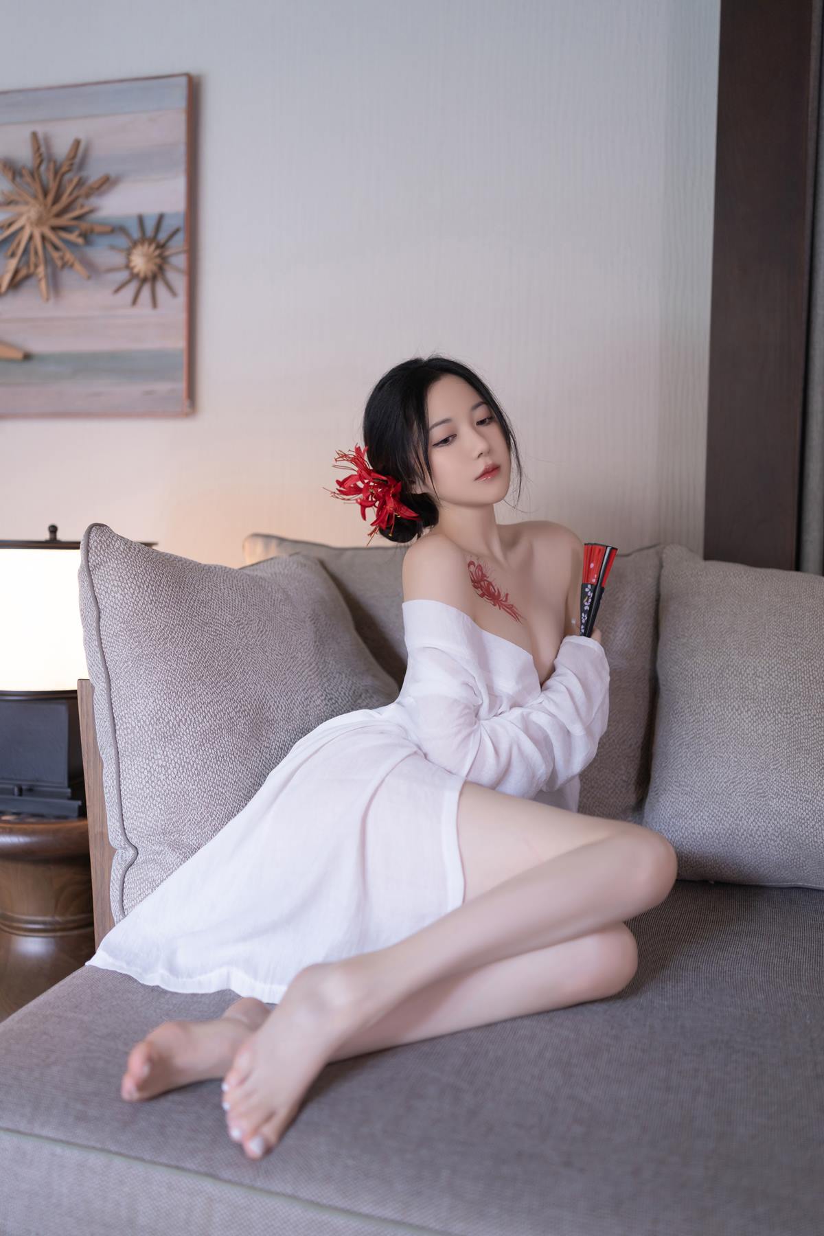 图片[33]-秀人名模鱼子酱Fish《寂》写真[46P] – 速更版-美库