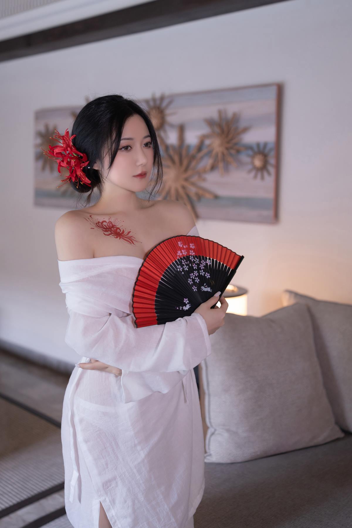 图片[37]-秀人名模鱼子酱Fish《寂》写真[46P] – 速更版-美库