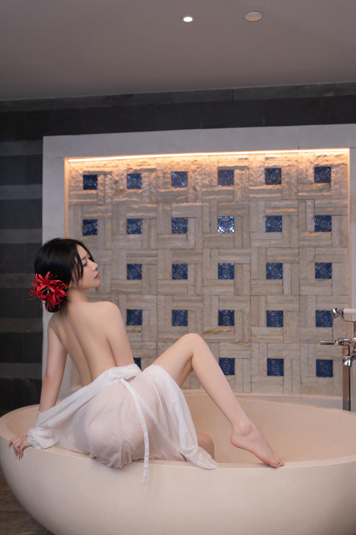 图片[39]-秀人名模鱼子酱Fish《寂》写真[46P] – 速更版-美库