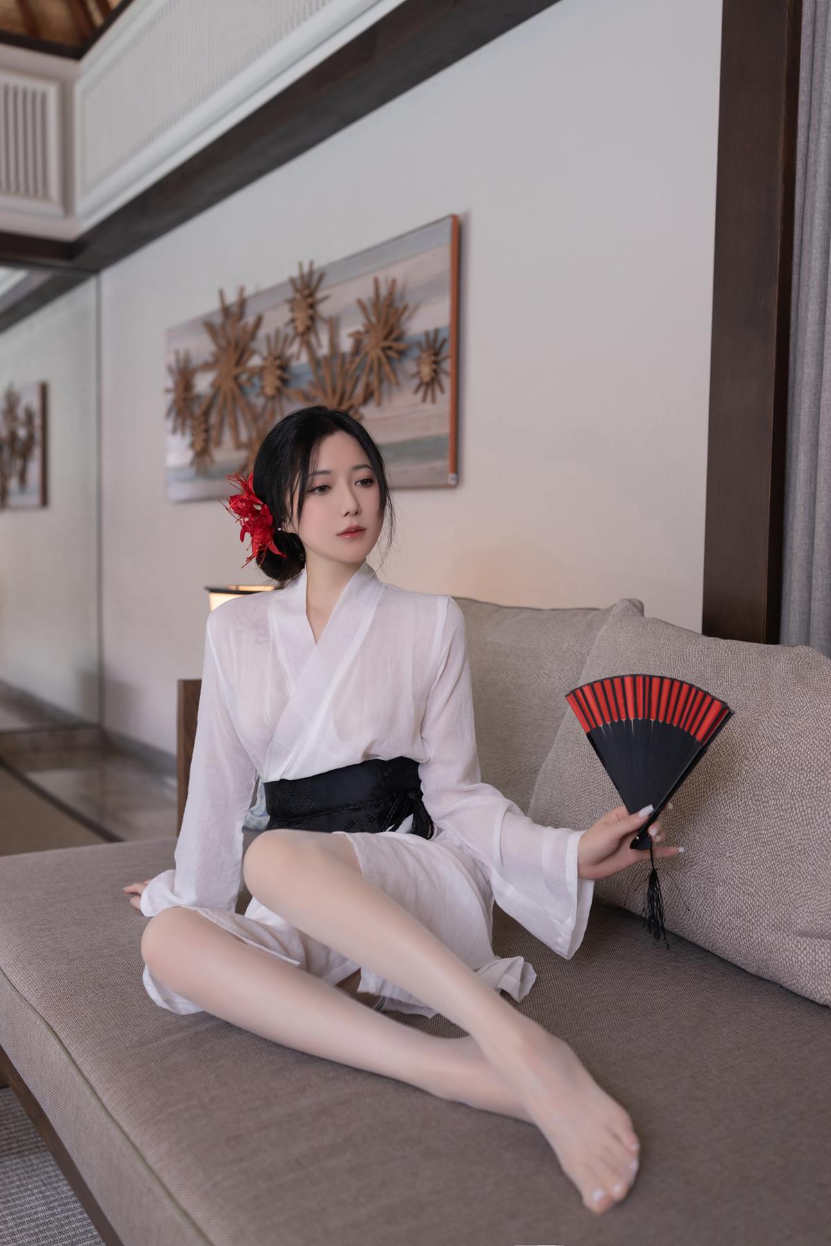 图片[44]-秀人名模鱼子酱Fish《寂》写真[46P] – 速更版-美库