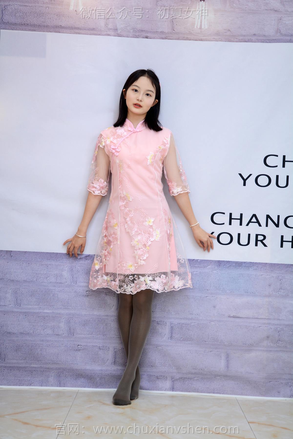 图片[56]-初夏女神 NO.283 双双 温柔粉袍[60P] – 速更版-美库