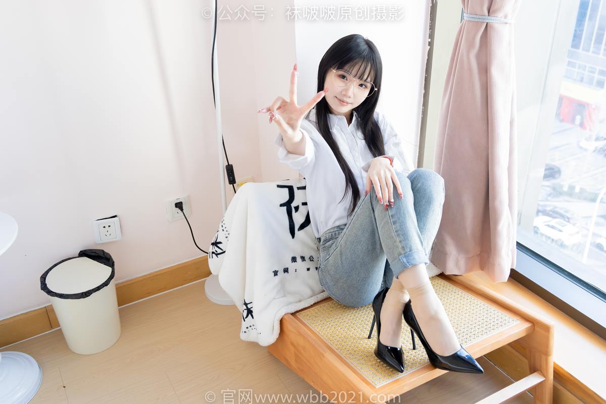 图片[66]-[BoBoSocks袜啵啵]NO.559 甜甜圈-高跟鞋、短肉丝、垫脚半蹲半脱袜子剧情[106P] – 速更版-美库