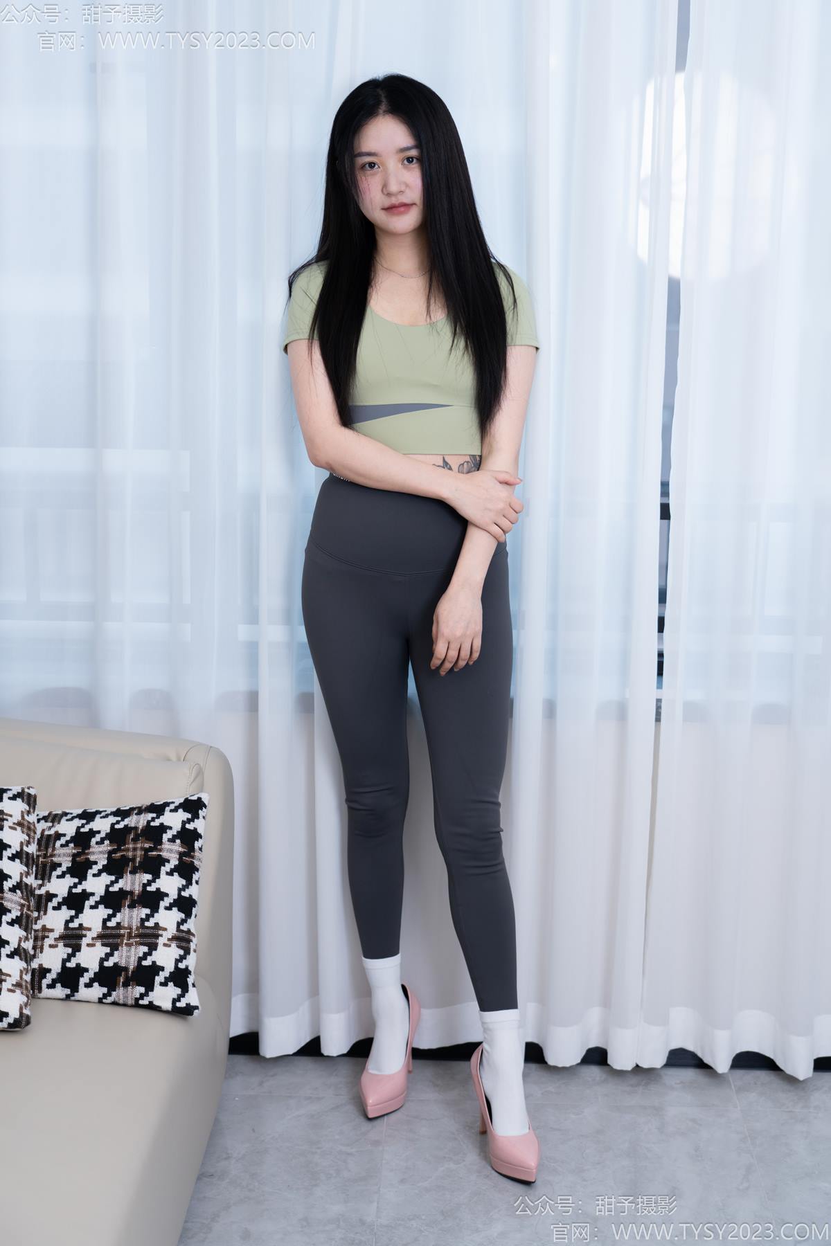 图片[15]-甜予摄影 NO.192 澜澜-高跟鞋、白棉袜、裸足[104P] – 速更版-美库