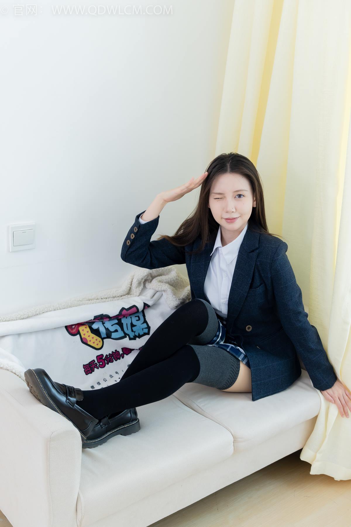 图片[16]-物恋传媒 NO.2380 小曦-jk制服、皮鞋、黑灰拼接过膝袜、厚肉丝[95P] – 速更版-美库