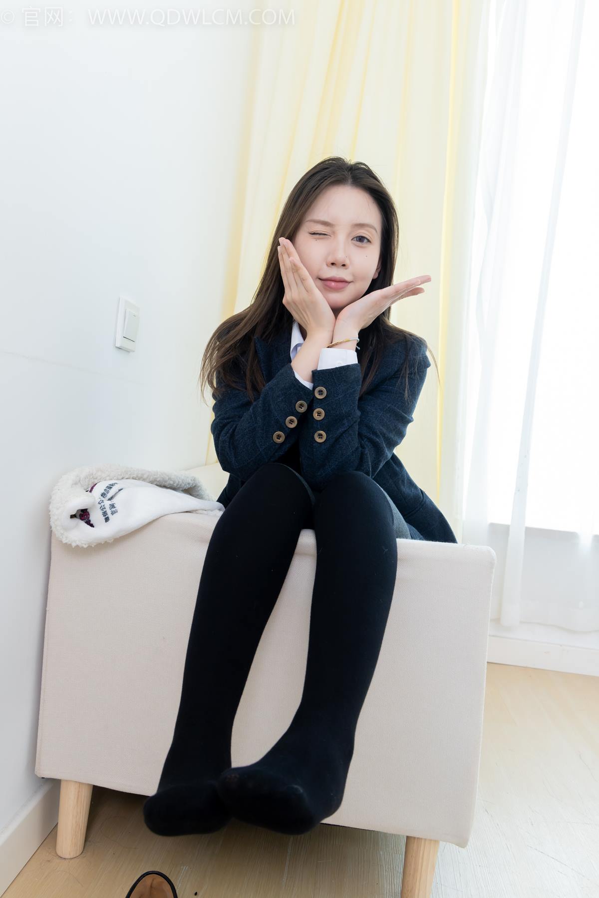 图片[41]-物恋传媒 NO.2380 小曦-jk制服、皮鞋、黑灰拼接过膝袜、厚肉丝[95P] – 速更版-美库