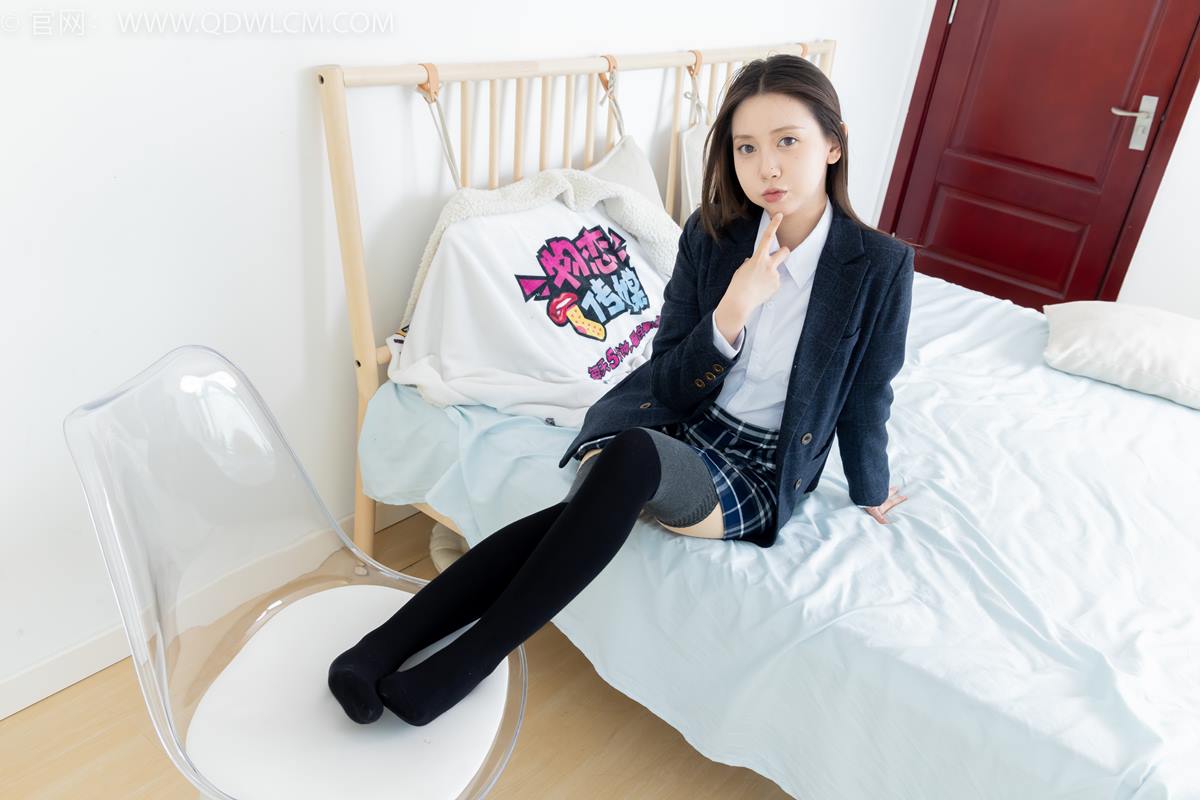 图片[65]-物恋传媒 NO.2380 小曦-jk制服、皮鞋、黑灰拼接过膝袜、厚肉丝[95P] – 速更版-美库