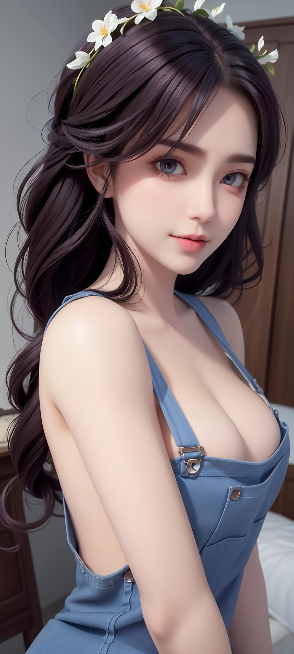 图片[27]-AI绘画 639 纯欲背带裤云曦[27P] – 速更版-美库