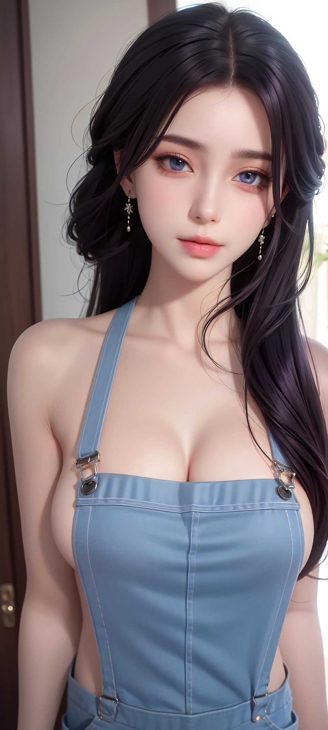 图片[28]-AI绘画 639 纯欲背带裤云曦[27P] – 速更版-美库