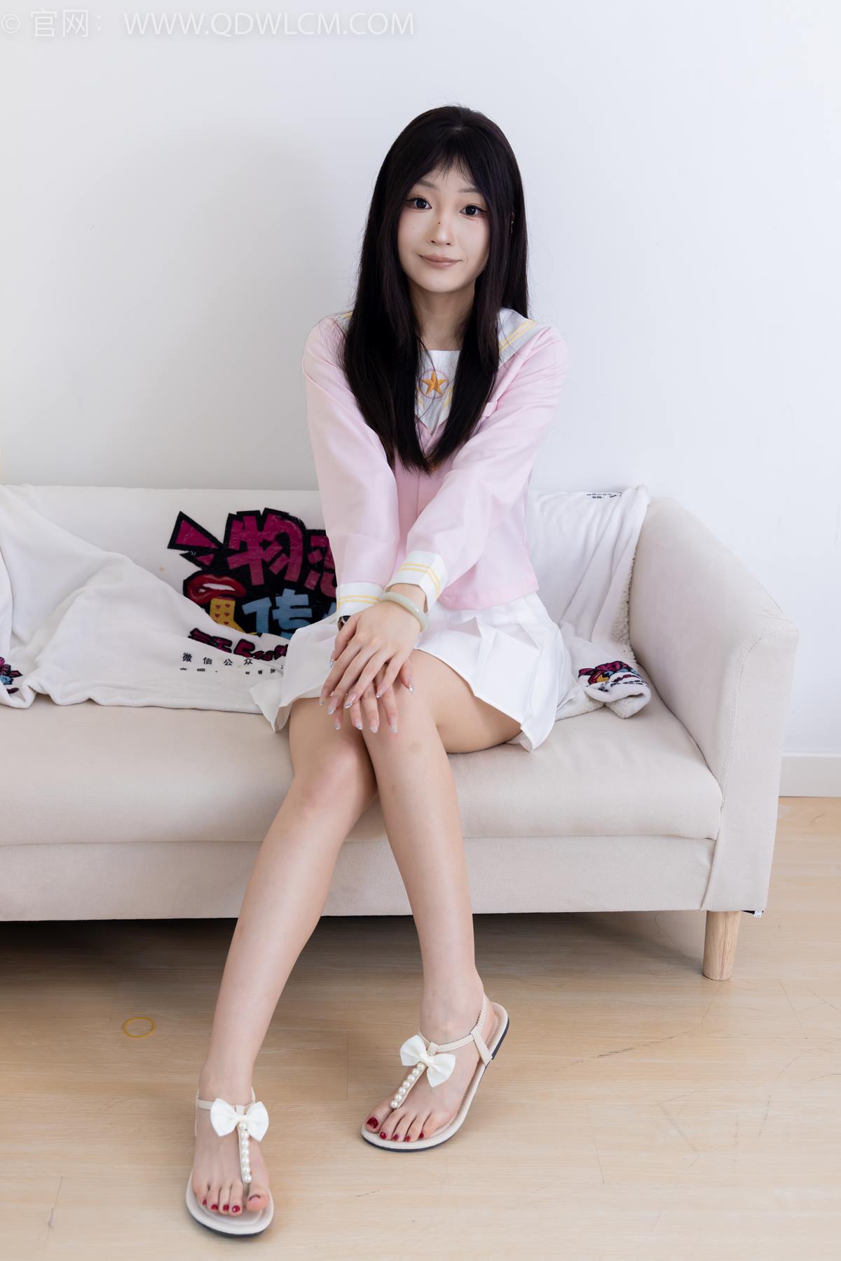 图片[40]-物恋传媒 NO.2382 嘟嘟-平底凉鞋、白船袜、裸足、jk制服、裸足[138P] – 速更版-美库