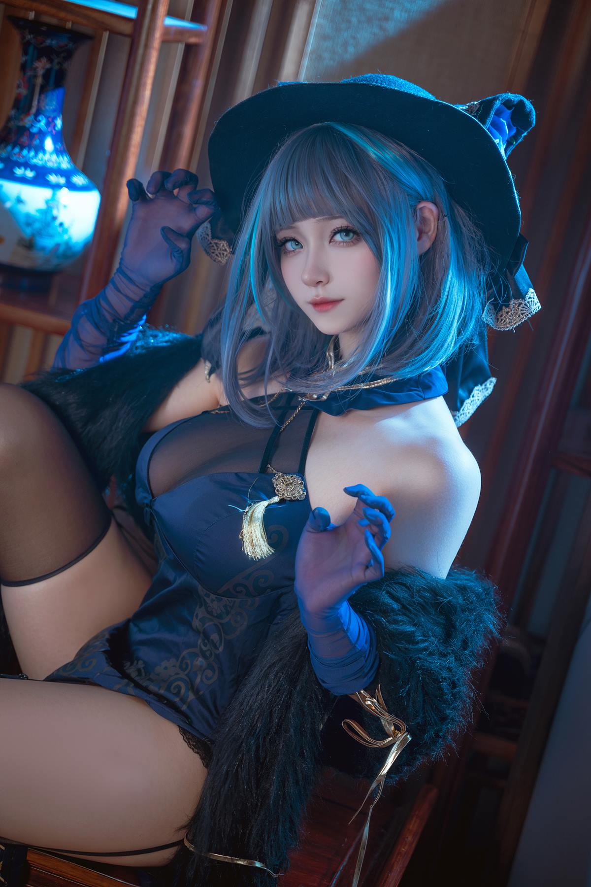 图片[11]-Seya-狮砸 – 碧蓝航线 柴郡 旗袍[12P] – 速更版-美库