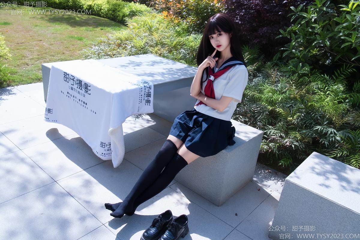 图片[32]-甜予摄影 NO.193 小甜桃-皮鞋、大腿袜、裸足[90P] – 速更版-美库