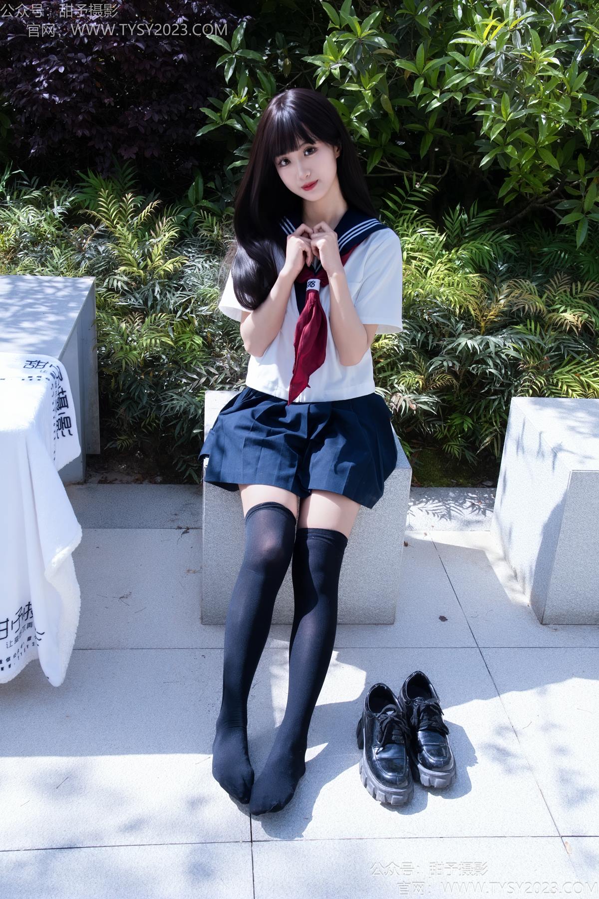 图片[84]-甜予摄影 NO.193 小甜桃-皮鞋、大腿袜、裸足[90P] – 速更版-美库