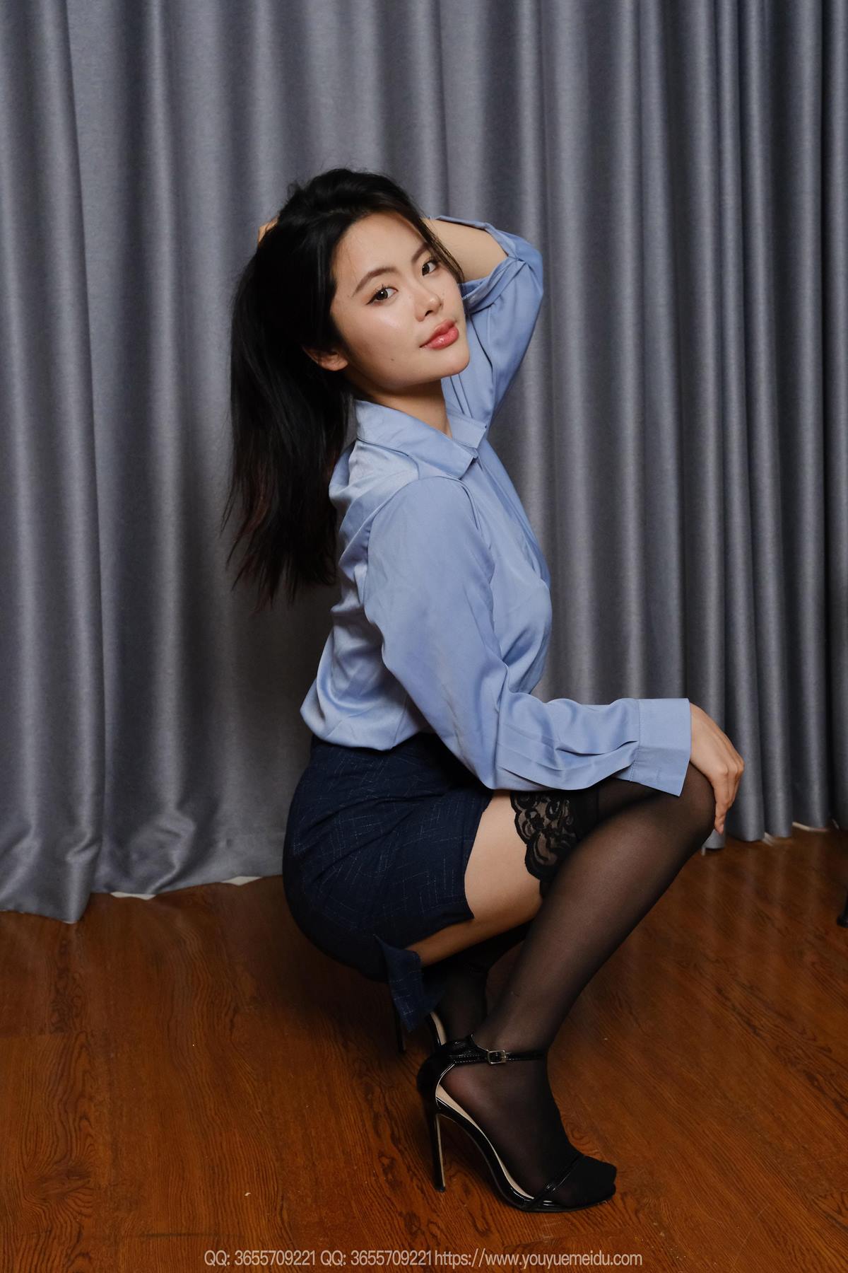 图片[31]-[IESS异思趣向] 2025.05.25 丝享家2062：兔兔《蓝衣半筒袜》[68P] – 速更版-美库