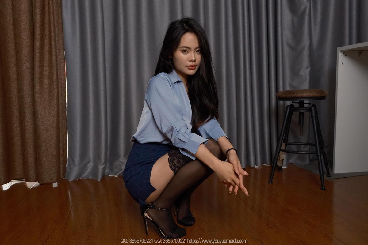 图片[59]-[IESS异思趣向] 2025.05.25 丝享家2062：兔兔《蓝衣半筒袜》[68P] – 速更版-美库