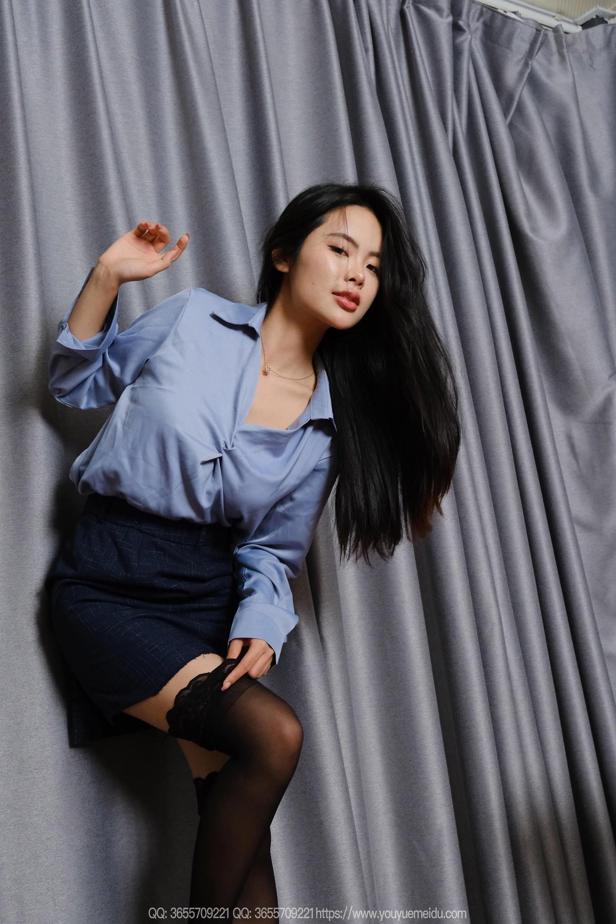 图片[69]-[IESS异思趣向] 2025.05.25 丝享家2062：兔兔《蓝衣半筒袜》[68P] – 速更版-美库