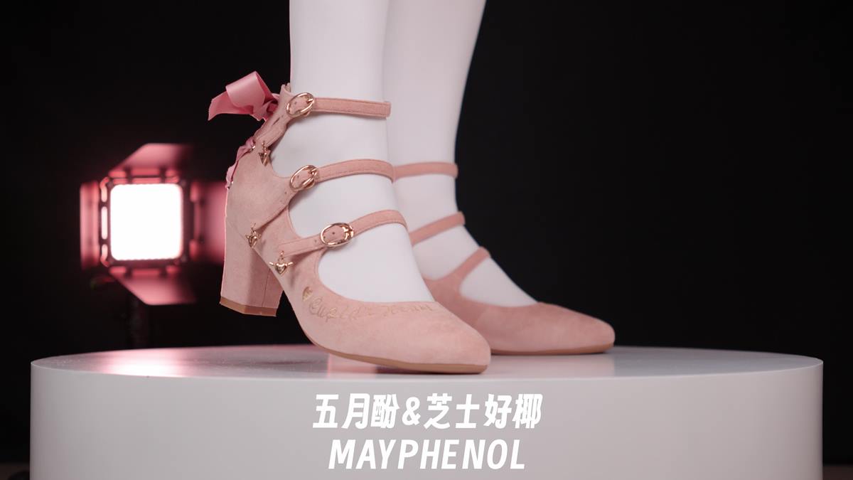 图片[25]-芝士好椰 NO.074 – 优雅高跟 奇迹岛丘比特之心绒面粉色[35P] – 速更版-美库